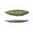 Stoneware Leaf-Shaped Plate With Wax Relief Design