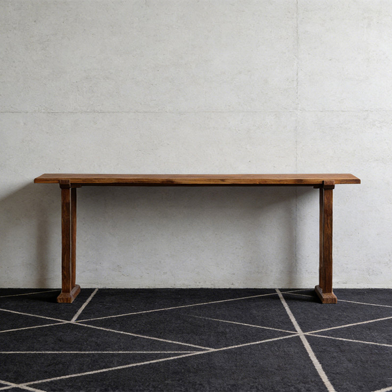 Console en bois massif rétro, 29.53" H x 70.87" W x 17.32" D