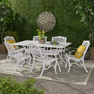 Monterey Outdoor 7 Piece Dining Set by Fleur De Lis Living