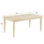 7 tables de salle à manger: table rectangulaire avec des pieds tournés attrayants et 6 pièces de sièges: chaises rembourrées