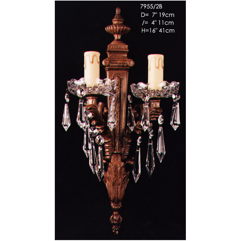 Cowie Candle Wall Light, Antique Silver