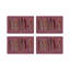 Pheasant Feathers Vegan Leather Rectangle Pebble Placemat-1069368260