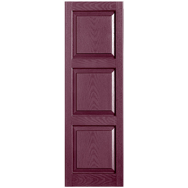 Paire de volets sur mesure en vinyle, 72 po, Bordeaux, 16 po