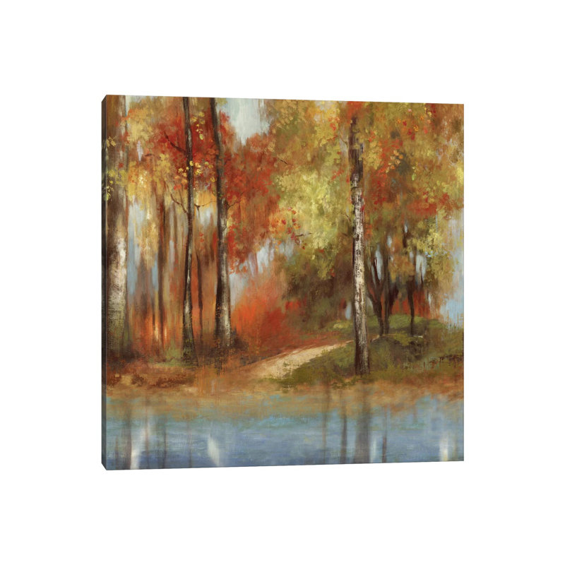 Indian Summer by Allison Pearce - Painting on Canvas, Wrapped Canvas, 45.72 cm H x 45.72 cm W x 1.91 cm D