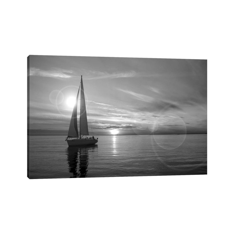 Sailboat - Print on Canvas, 66.04 cm H x 45.72 cm W x 1.91 cm D, No Frame