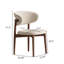 Chaises de salle à manger rembourrées en bois massif de style Mid-Century beige, aucune chaise d'appoint requise pour la salle à manger-1144640660-1145256040