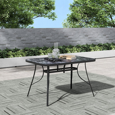 Rectangular 4-Person 72.5Cm L Table