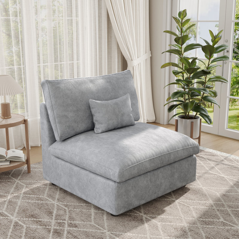 Fauteuil de chambre Kyna, Gris