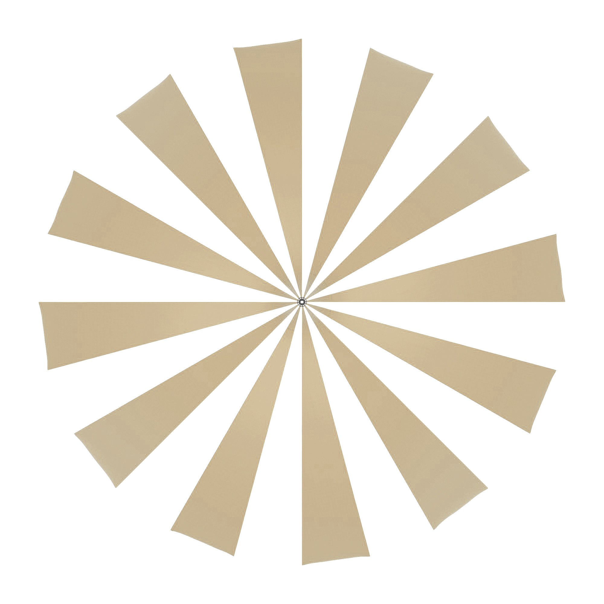 8.5' Sunbrella® Two-Tone Pagoda Umbrella, Antique Beige Sunbrella® Canvas