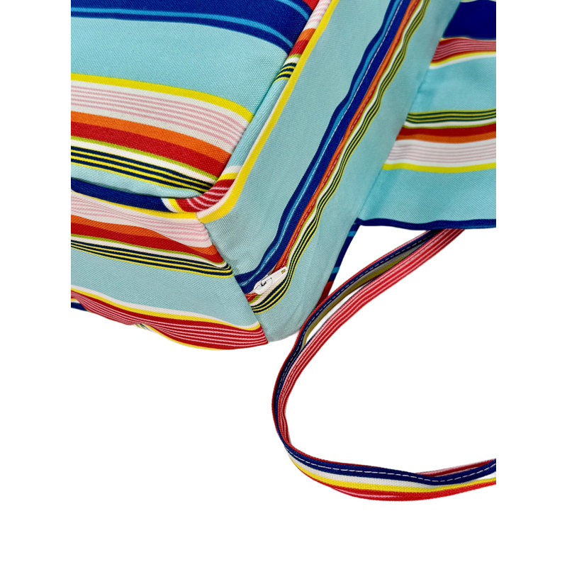 Outdoor Deep Seat Cushion Set Of Two Hudson Stripe