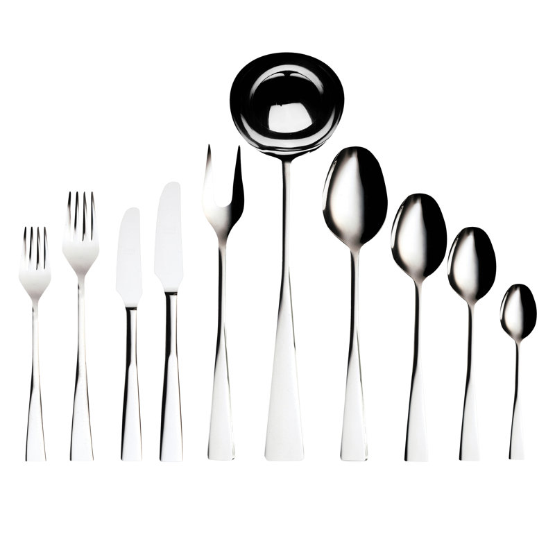 MEPRA Italia Stainless Steel Flatware Set - Service for 6, Silver