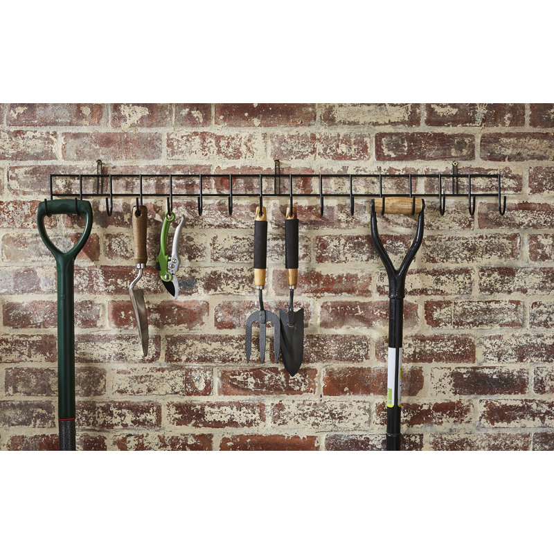 Multi Tool Storage Rack Shed Garage, 6" H x 102" W x 12" D