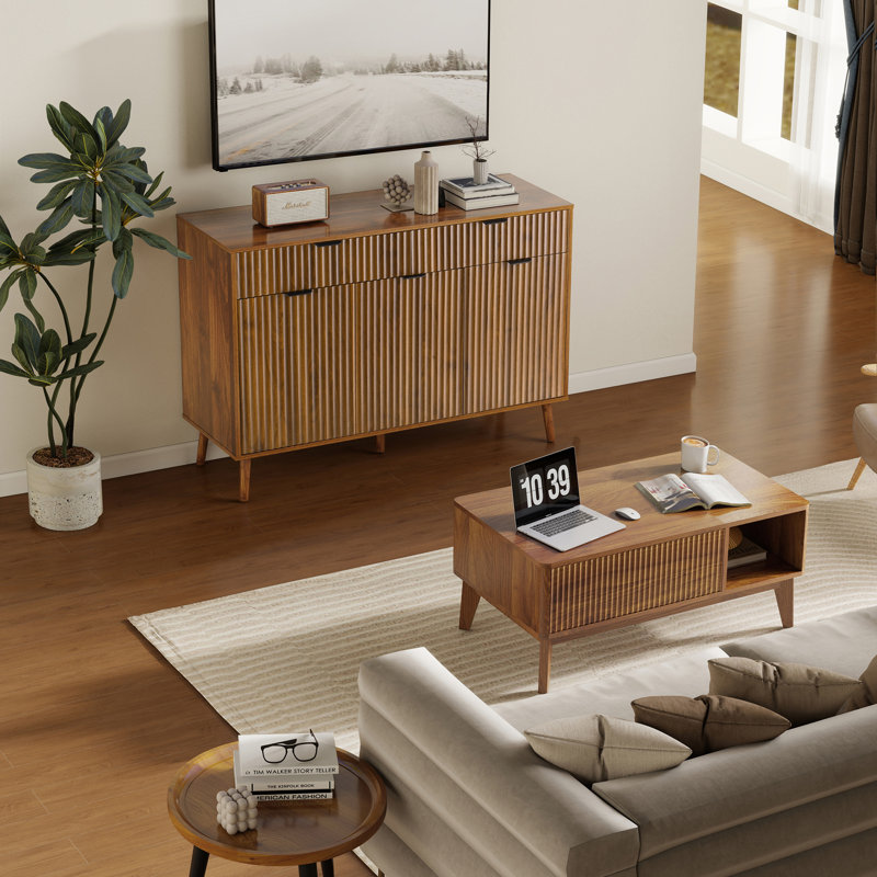 Lift Top Coffee Table, TV Stand Or Sideboard, Living Room Furniture Set