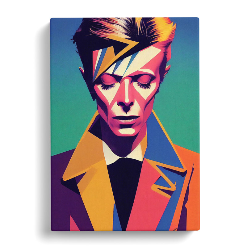 David Bowie Portrait Vol.1 - Wrapped Canvas, 76cm H x 50cm W x 3cm D