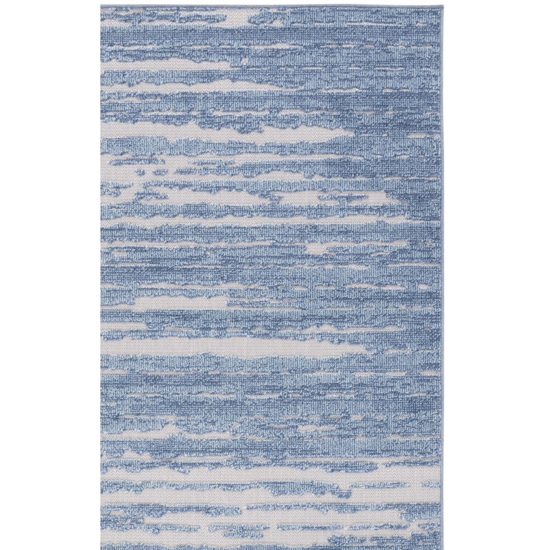 Tapis intérieur / extérieur à motif abstrait Cabana Performance, Carré 6 pi 7 po
