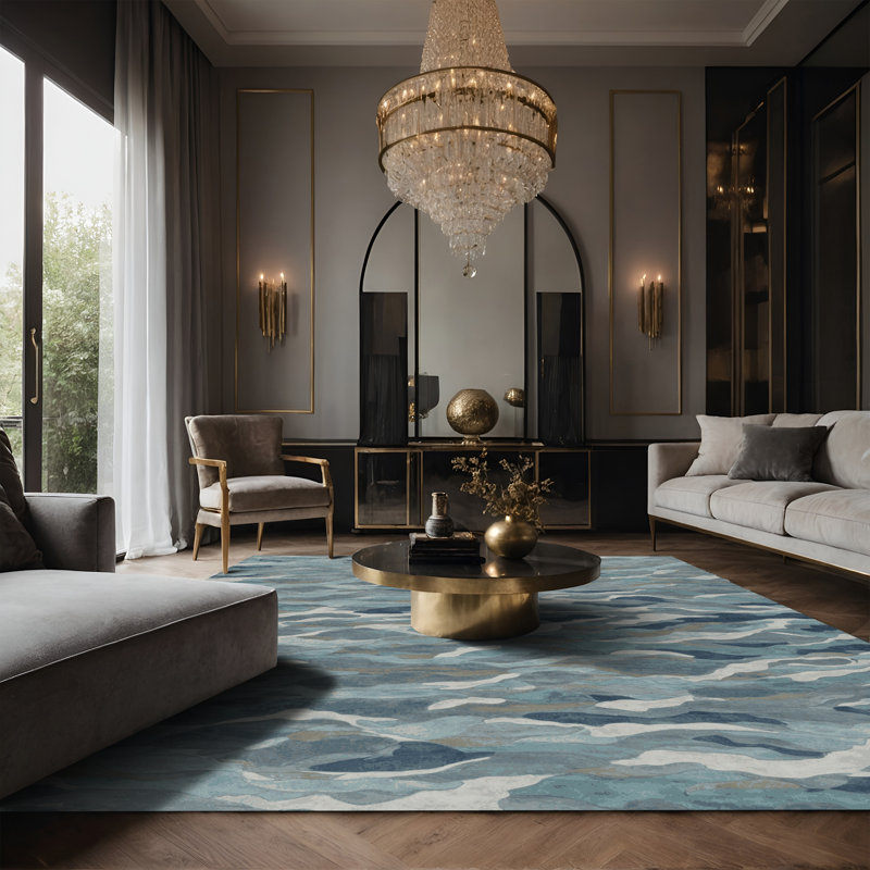 Tapis gris soyeux et moelleux, Tapis de couloir 2 pi x 4 pi
