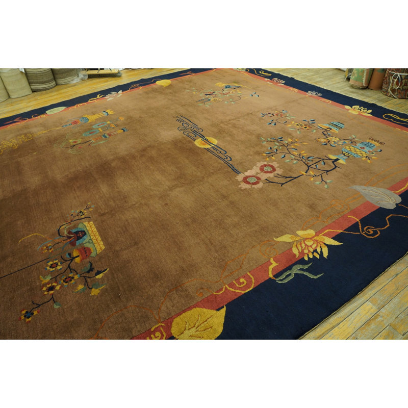 Antique Large Hand Knotted Pile Rug