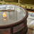 Retro coffee table with glass top