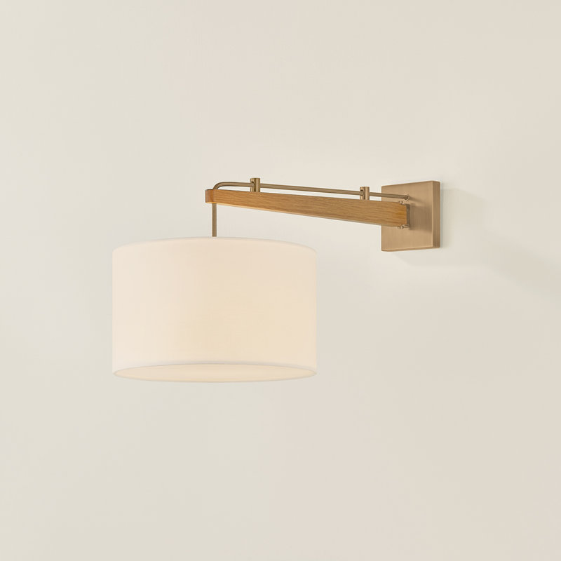 Troy Lighting Mailo 12 inch wide 1 Light Wall Sconce in Patina Brass