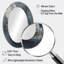 Plume dorée Wanderlust II - grand miroir mural ovale sur métal-896302532
