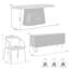 Ensemble de salle à manger ovale Buffolino L 79 po x l 43 po-98202757