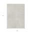 Tapis intérieur / extérieur ivoire et gris à motif géométrique 9 pi x 12 pi