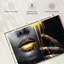 Impression sur toile Grunge Gold-1899535815
