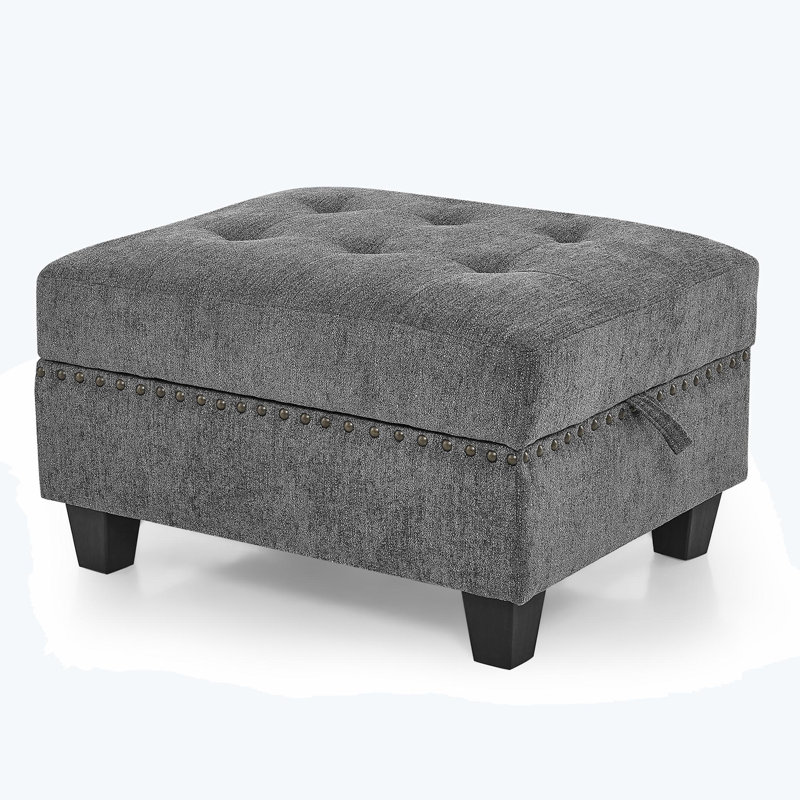 Dewight U shape Modular Sectional Sofa, DIY Combination, Gray Chenille