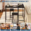 Ensemble de table de bar en L peu encombrant avec prises de courant et port USB, ensemble de salle à manger à hauteur de comptoir pour 2-1486069518