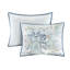 Housse de couette 3 pièces très grand / très grand - imprimé floral réversible, mélange de coton, motif en médaillon, revers deux tons, fermeture à boutons, informations de qualité supérieure sur le produit qui ne mentionnent pas spécifiquement la qualité-130666385