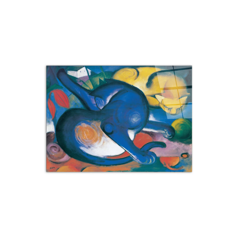Two cats 58×78 cm CrystalArt Acrylic Material Glass Effect, Frameless Panel, Lightweight Ready to Hang