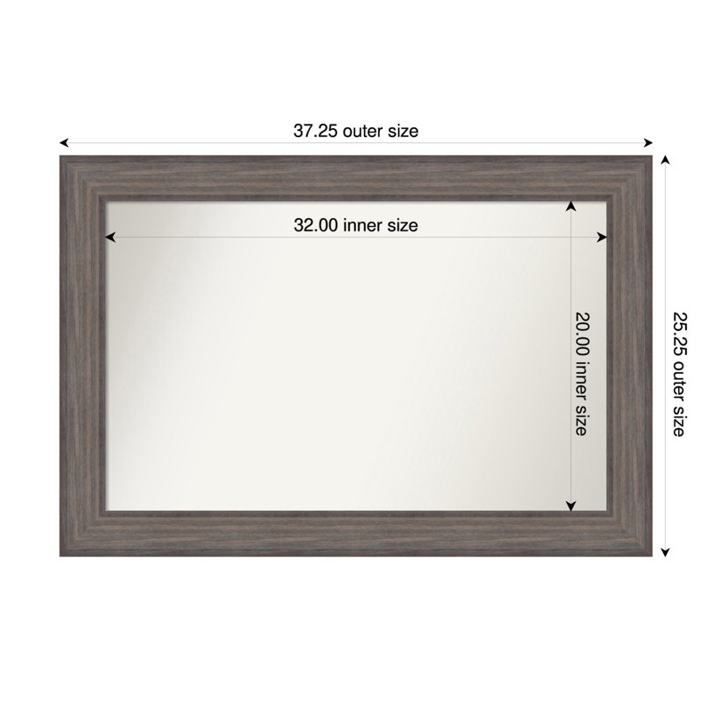 Miroir Hannaley, Rectangle, 25,25 po x 37,25 po