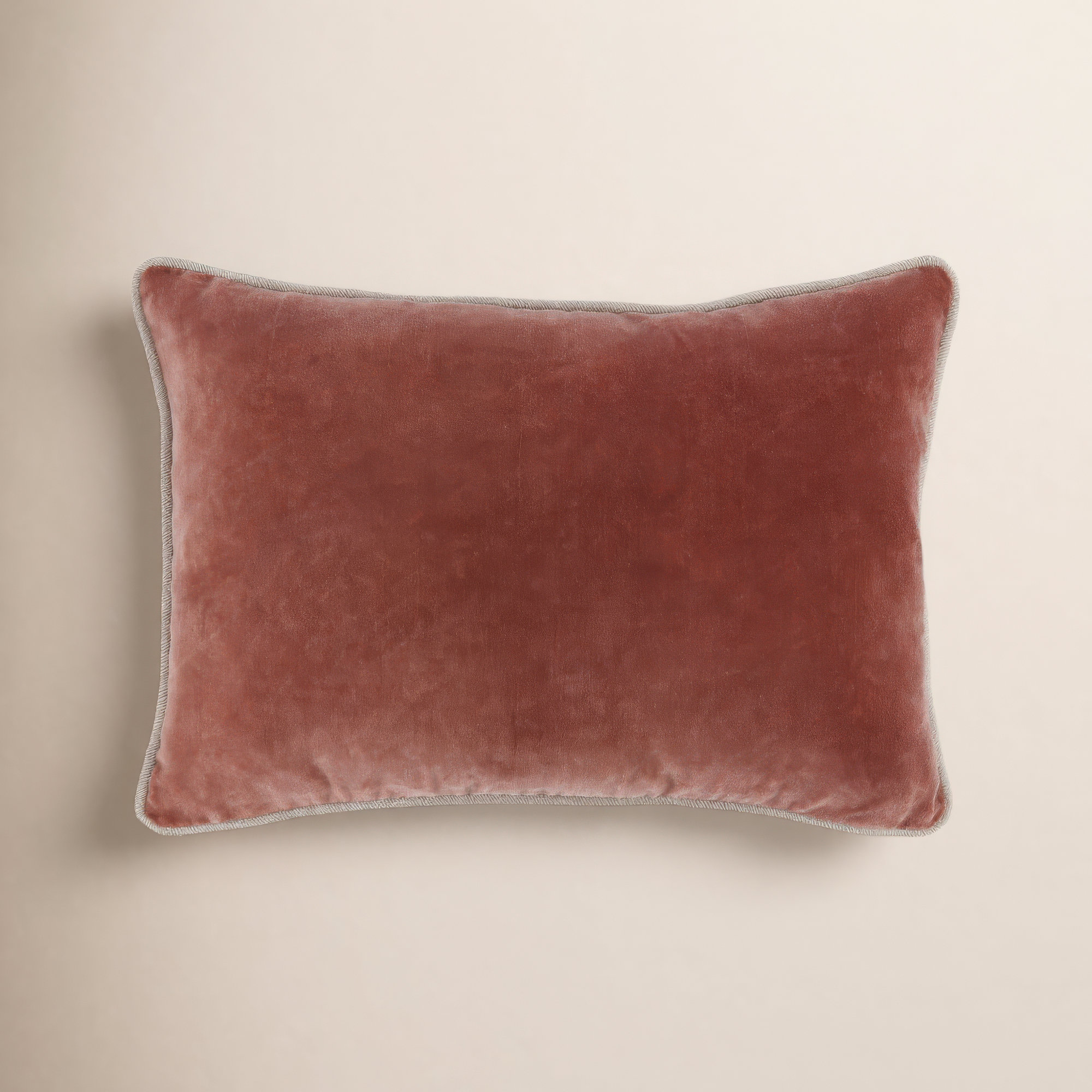 Goodall Throw Pillow, Rectangle 14"H x 20"W, Silver
