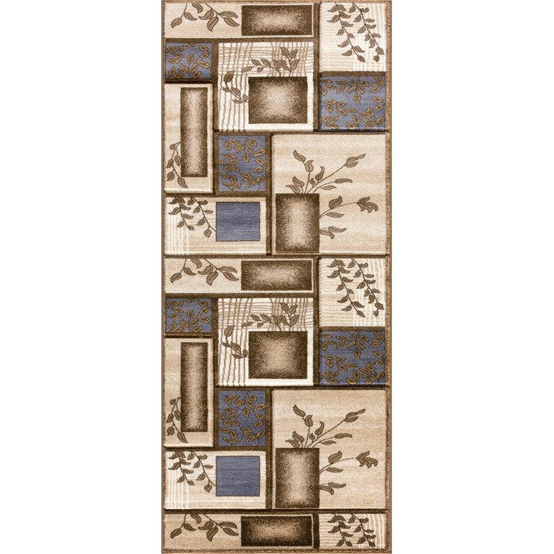 Alexia Collection Geometric Modern & Contemporary Area Rug, 8'1 Runner