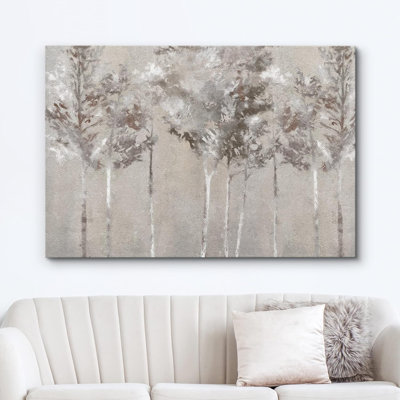 " Gray Forest Tree Silhouette Country "