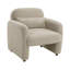 Fauteuil d'appoint contemporain de style taupe Boucle-2002932099