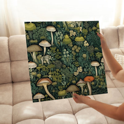 Botanical Cottagecore Forest Mushrooms XIII Cottage Unframed Art Print