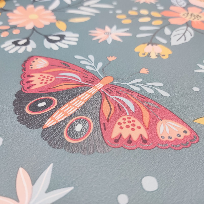 Papier peint Whimsical Meadow, Vert