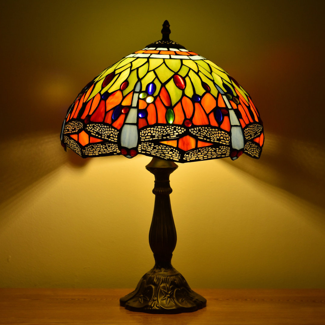 Carlita Glass,Resin Table Lamp Astoria Grand Shade 