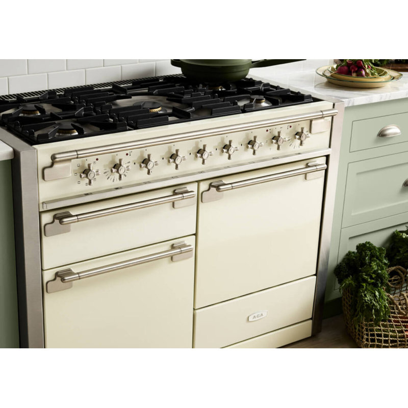 Elise 48" 6 Cubic Feet Induction Freestanding Convection Range, Stone Blue