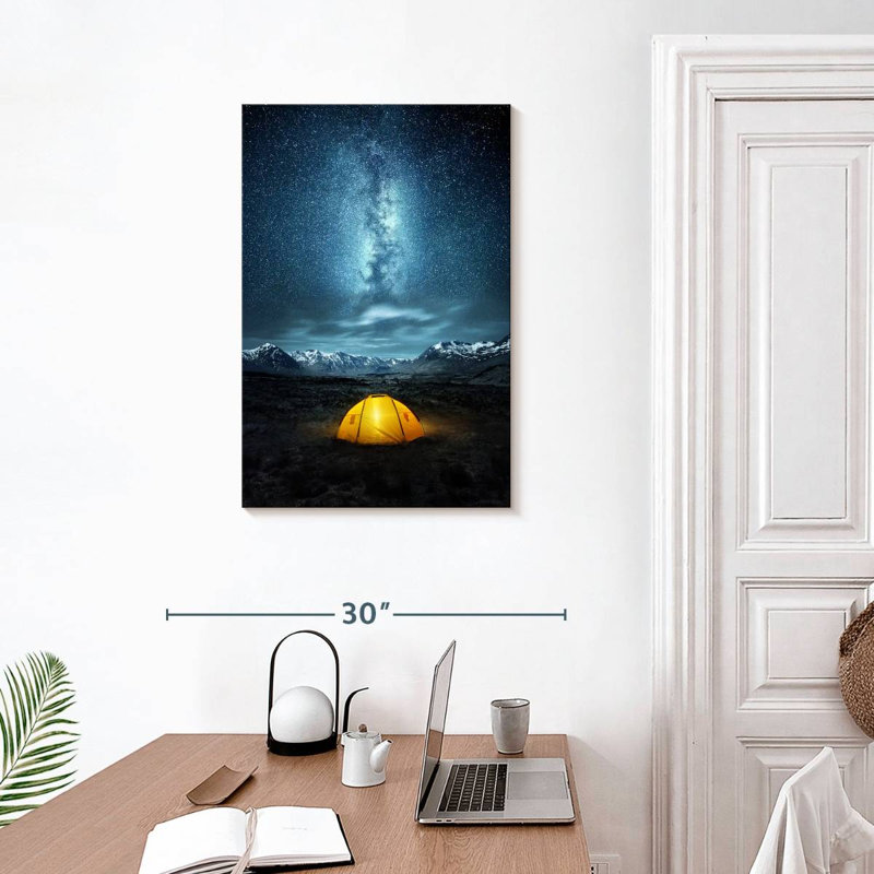 Oberle Tent Under Milky Way, 30" H x 20" W