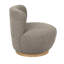 Ensemble 2 pièces de fauteuil pivotant Maya