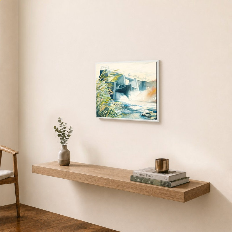 «Industrial Dam» par Bruce Nawrocke - Impression sur toile
