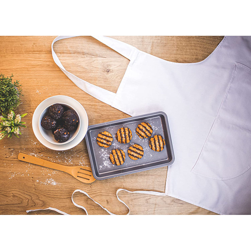 Solid Colour Cotton Bib Apron