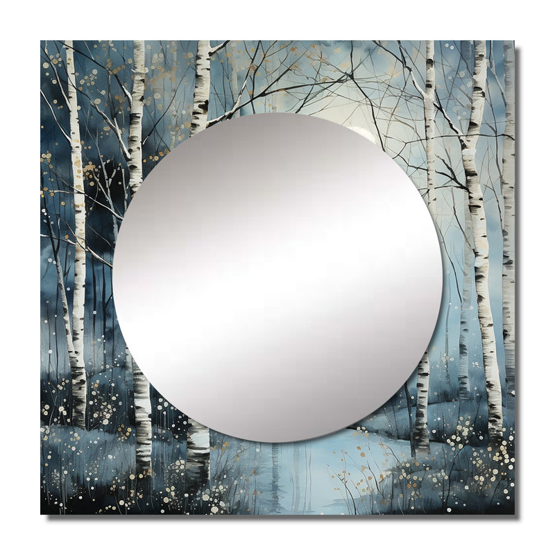 Laquenta - Miroir carré pour décoration murale, 23 po x 23 po