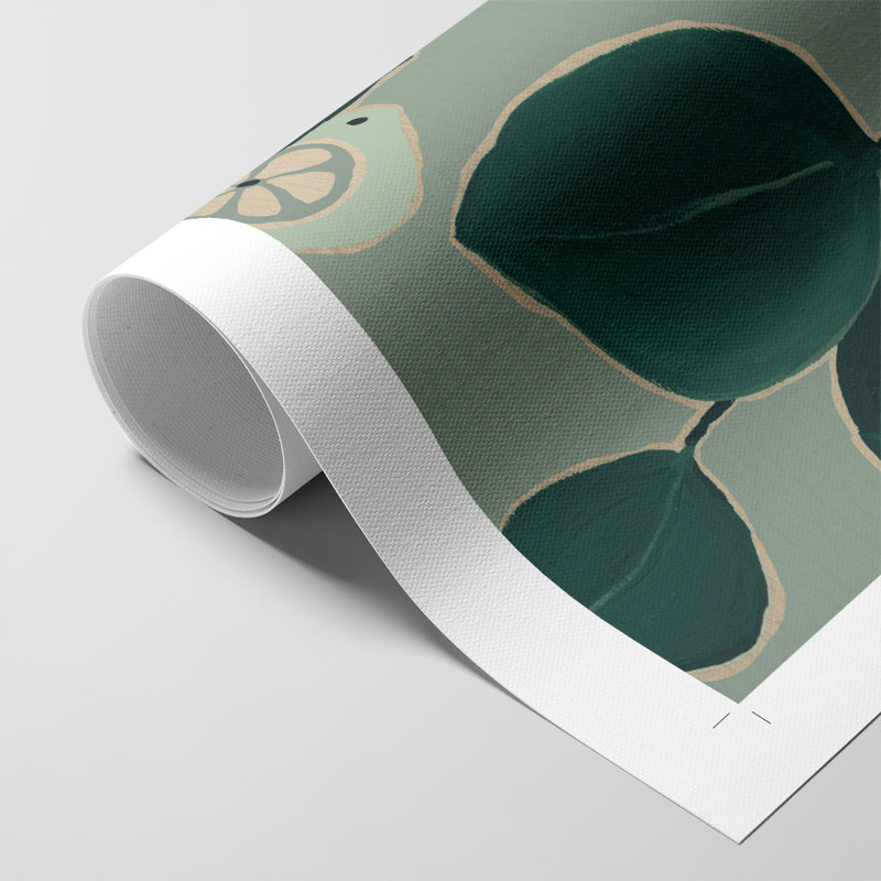 Limes monochromes - impression sur toile seulement - non encadrée, H 36 po x l 24 po