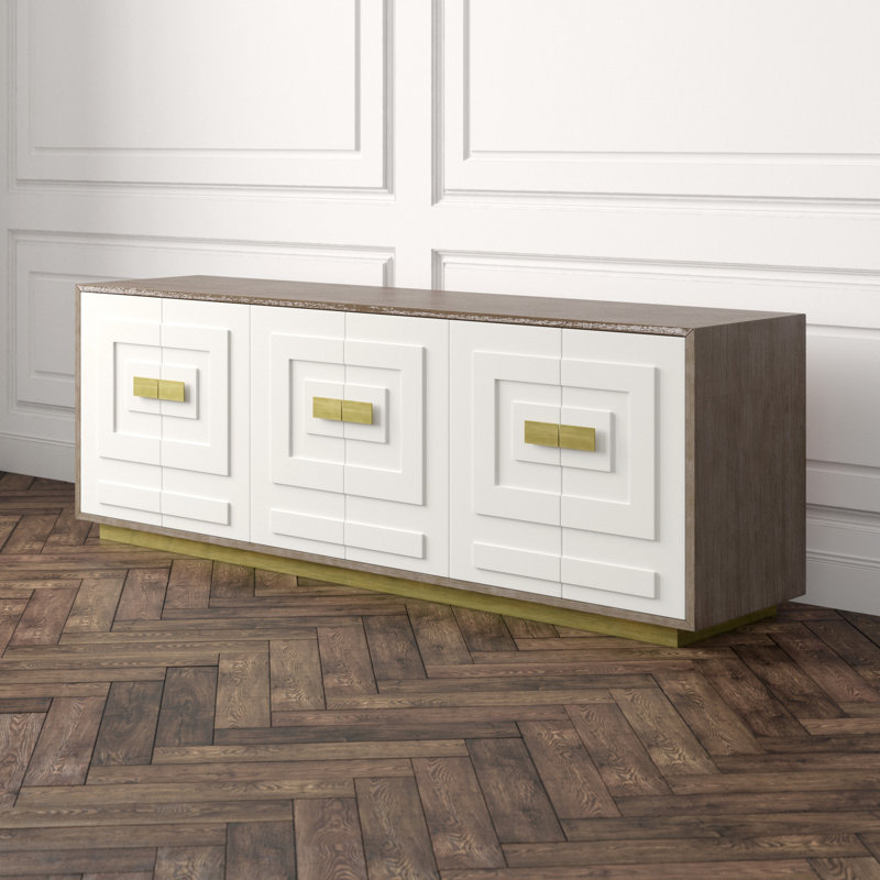 Jasper 84" Wide Walnut Wood Sideboard