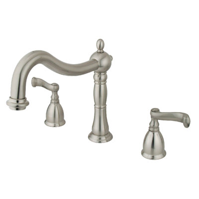 Robinet de baignoire romaine à fixation sur plateau à poignées doubles Heritage