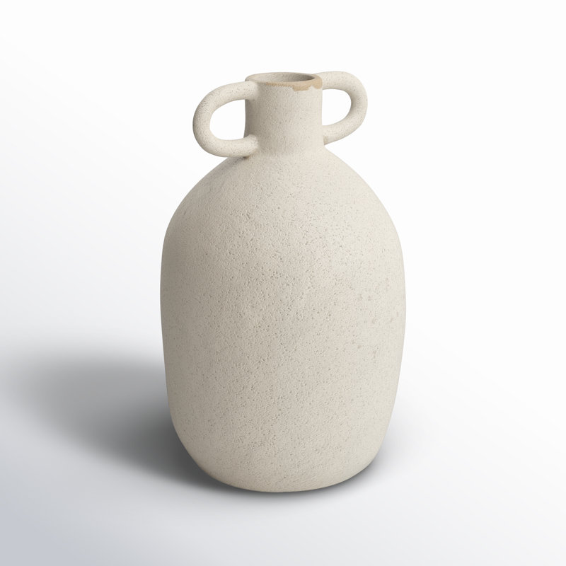Stoneware Table Vase, White