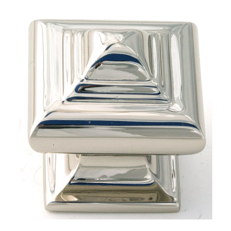Square Knob, Polished Chrome